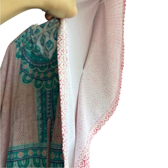 CABANA LIFE Front Waist Tie Printed Cover Up Dress Size XS - Picture 6 of 12